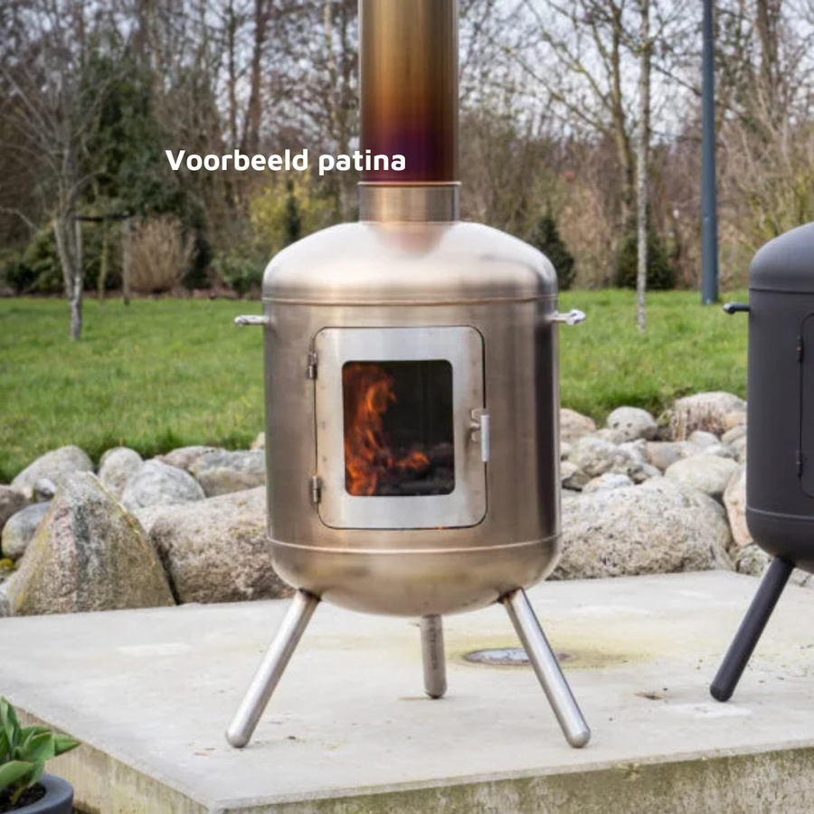Goodlife Buitenhaard Regenkap RVS 16 cm - Firesite