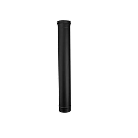 Goodlife Buitenhaard Rookkanaal RVS Zwart 100 cm - Firesite