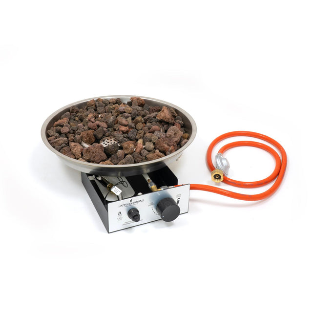 Happy Cocooning Burner Round inbouwbrander rond van RVS 54,5x42,5 cm