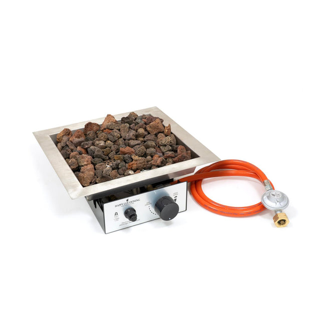 Happy Cocooning Burner Square Special inbouwbrander vierkant van RVS 36,5x36,5 cm
