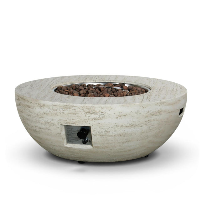 Happy Cocooning Vuurtafel Estate Bowl Travertine rond 92xH35,5 cm