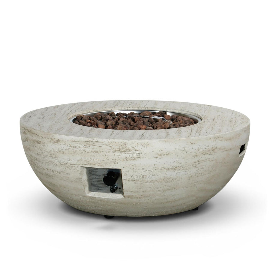 Happy Cocooning Vuurtafel Estate Bowl Travertine rond 92xH35,5 cm