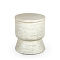 Happy Cocooning Cooler bijzettafel Travertine rond 37xH43 cm
