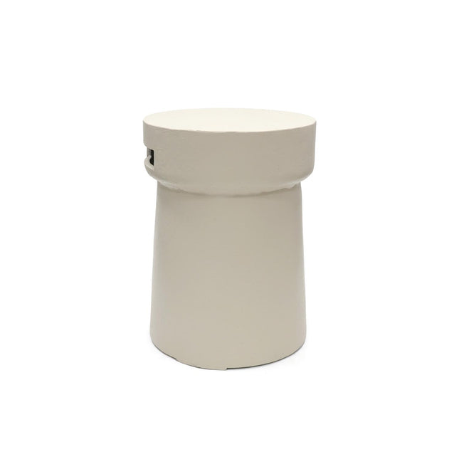 Happy Cocooning Enclosure Cork Oyster Beige Gasfles cover rond 41xH55 cm