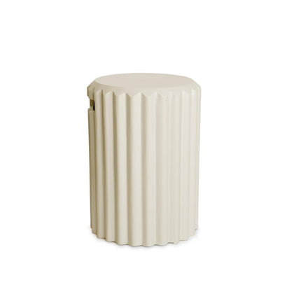 Happy Cocooning Enclosure Rib Oyster Beige Gasfles cover rond 41xH55 cm