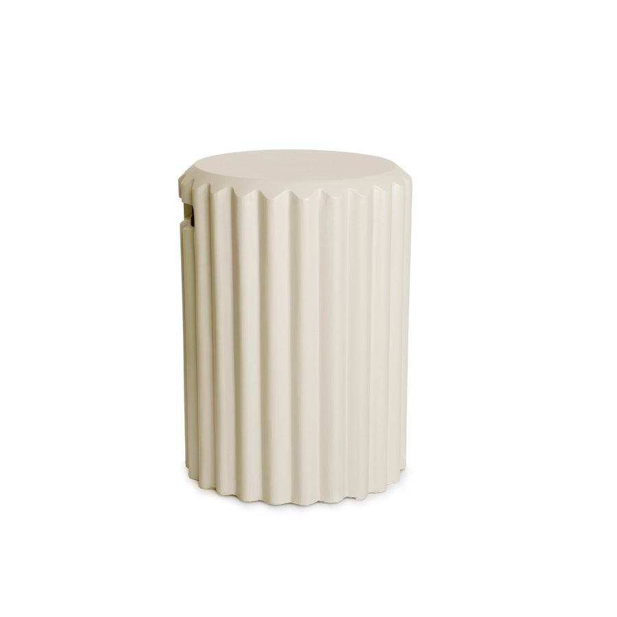 Happy Cocooning Enclosure Rib Oyster Beige Gasfles cover rond 41xH55 cm