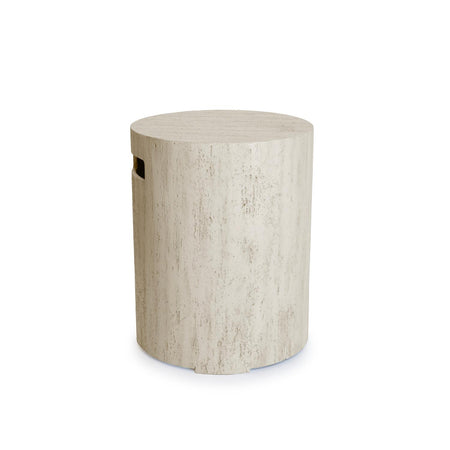 Happy Cocooning Enclosure Travertine Gasfles cover rond 40xH55 cm