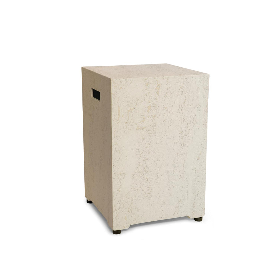 Happy Cocooning Enclosure Travertine Gasfles cover vierkant 40xH55 cm