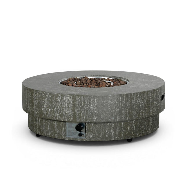Happy Cocooning Vuurtafel Estate Oscuro Travertine rond 105xH36 cm