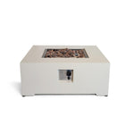 Happy Cocooning Vuurtafel Estate Oyster Beige vierkant 88x88xH36 cm