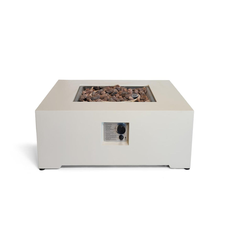 Happy Cocooning Vuurtafel Estate Oyster Beige vierkant 88x88xH36 cm