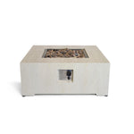 Happy Cocooning Vuurtafel Estate Travertine vierkant 88x88xH36 cm