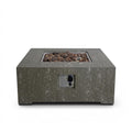 Happy Cocooning Vuurtafel Estate Oscuro Travertine vierkant 88x88xH36 cm