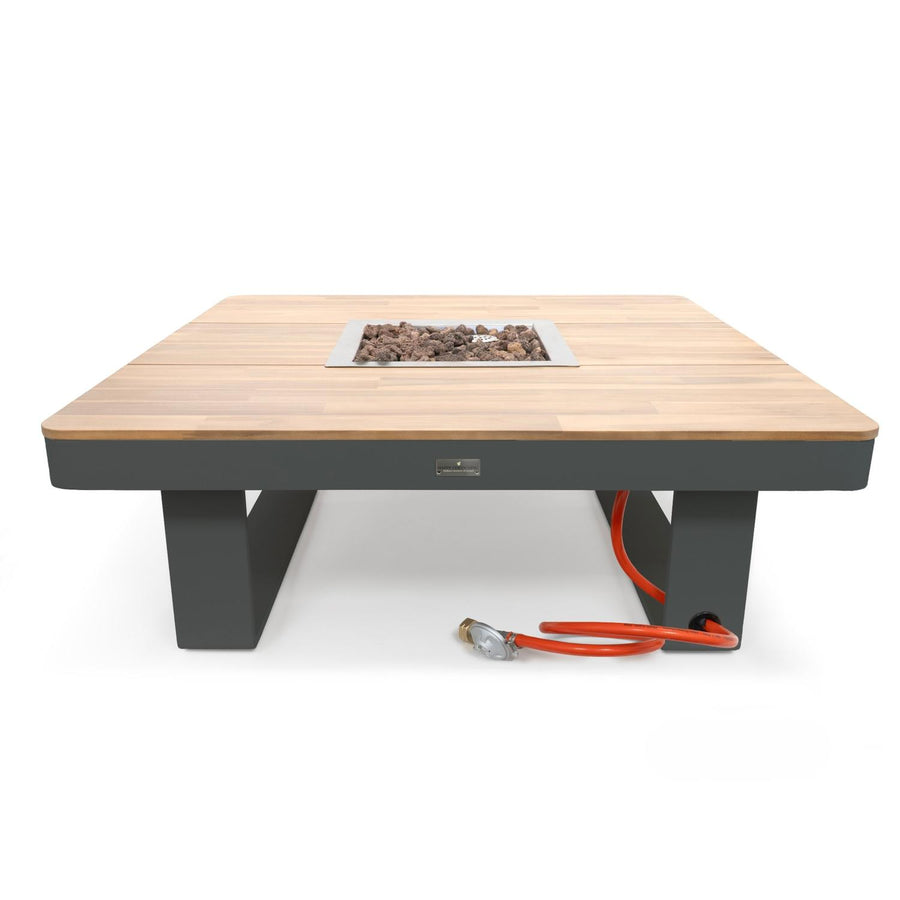 Happy Cocooning Vuurtafel Horizon Smokey Anthracite vierkant 95x95xH35 cm 3
