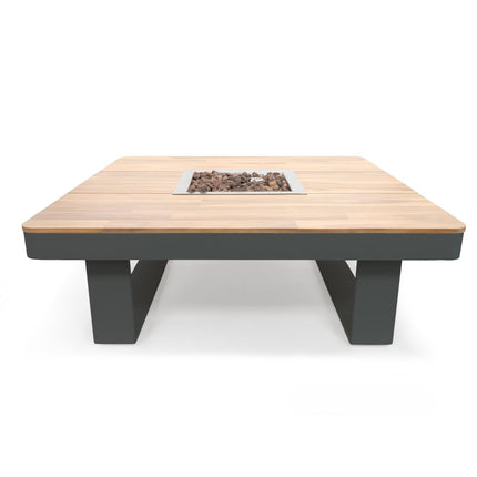 Happy Cocooning Vuurtafel Horizon Smokey Anthracite vierkant 95x95xH35 cm