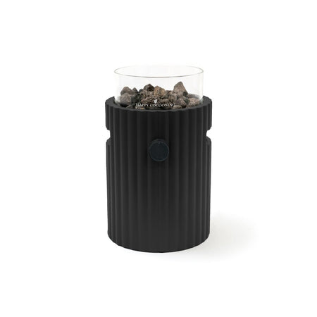 Happy Cocooning Lumi Rib Nordic Black Tafelbrander rond 21xH37 cm