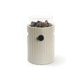 Happy Cocooning Lumi Rib Oyster Beige Gaslantaarn rond  21xH37 cm