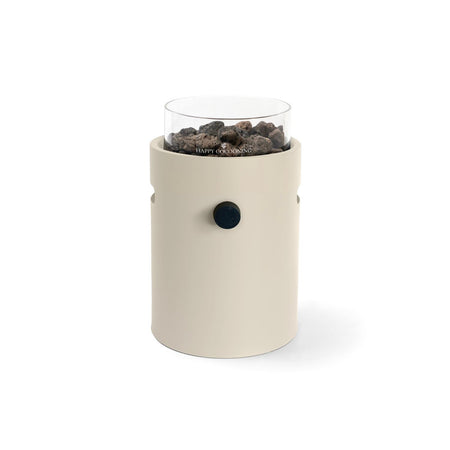Happy Cocooning Lumi Steel Oyster Beige Tafelbrander rond 21xH37 cm