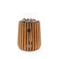 Happy Cocooning Lumi Lagune Teak Gaslantaarn rond 26xH36,5 cm