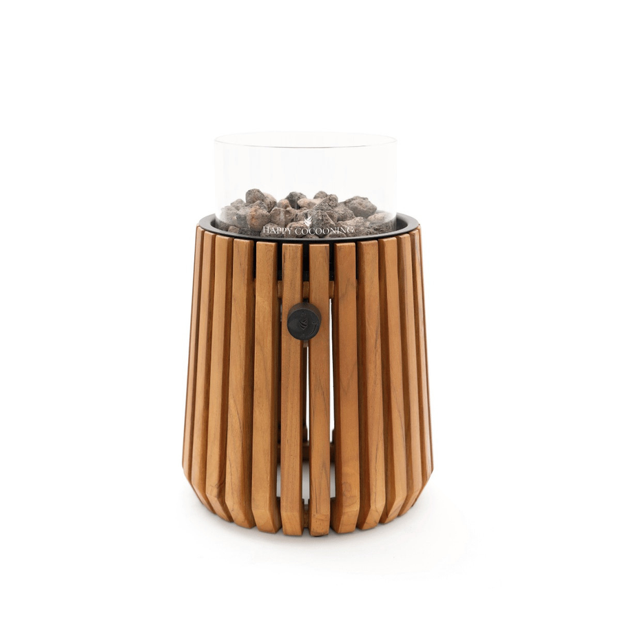 Happy Cocooning Lumi Lagune Teak Tafelbrander rond 26xH36,5 cm
