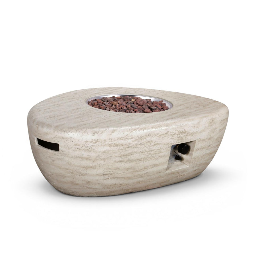 Happy Cocooning Vuurtafel Estate Organic Travertine 107x78xH36 cm