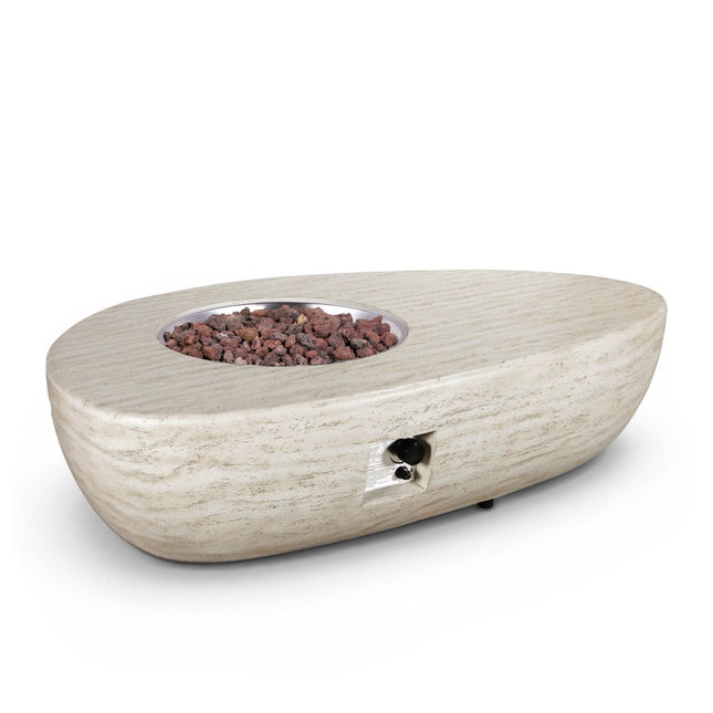 Happy Cocooning Vuurtafel Estate Organic Travertine 150x90xH36 cm