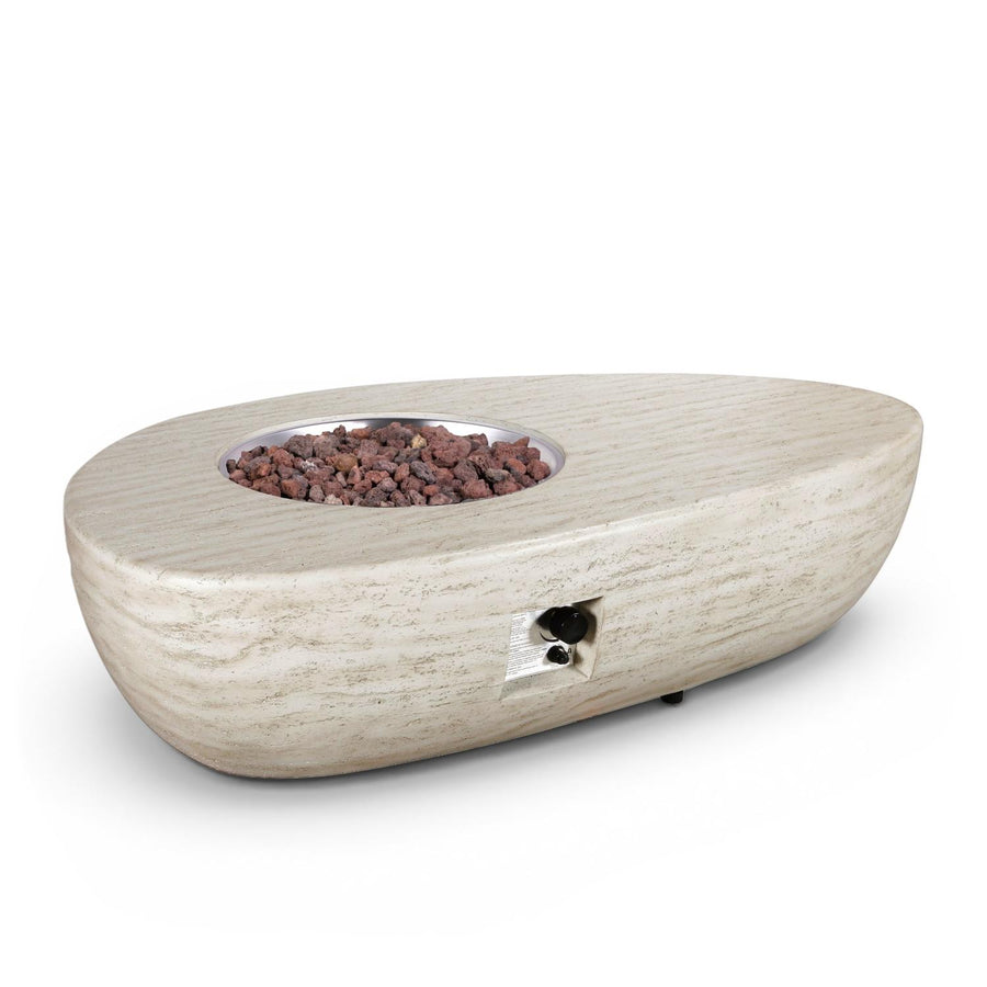 Happy Cocooning Vuurtafel Estate Organic Travertine 150x90xH36 cm