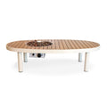 Happy Cocooning Vuurtafel Riviera Oyster Beige ovaal 140x74xH35 cm