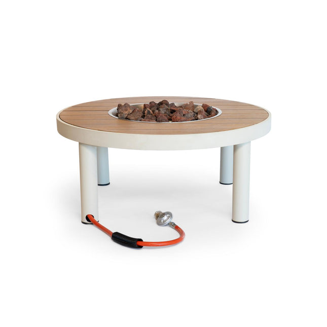 Happy Cocooning Vuurtafel Riviera Oyster Beige rond 80xH34 cm