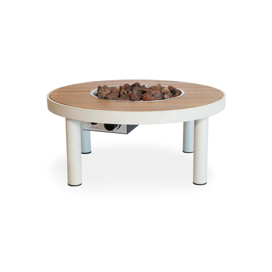 Happy Cocooning Vuurtafel Riviera Oyster Beige rond 80xH34 cm