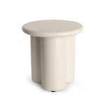 Happy Cocooning Rib bijzettafel Oyster Beige rond 45xH45 cm