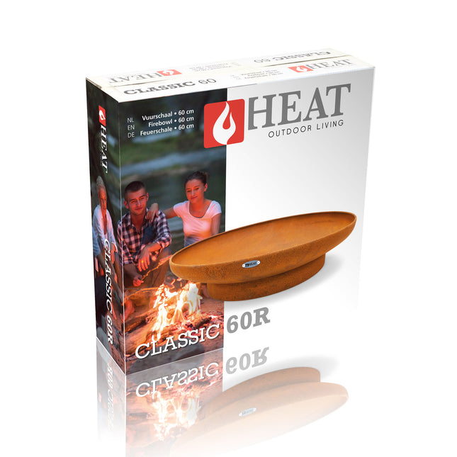 HEAT Vuurschaal staal 60 cm Roest