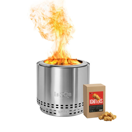 HerQs rookvrije Vuurkorf Blaze 49,5 cm + Gratis 100 Igniters