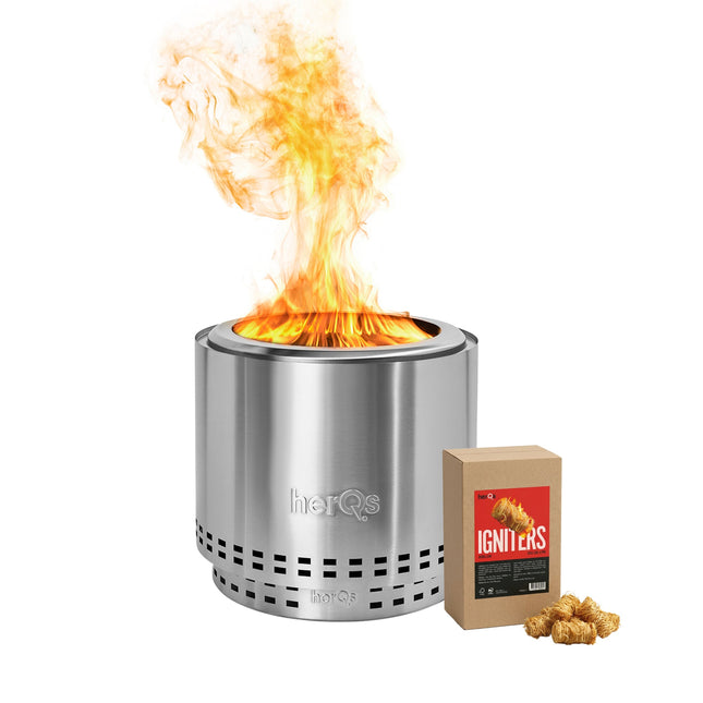 HerQs rookvrije Vuurkorf Blaze 49,5 cm + Gratis 100 Igniters