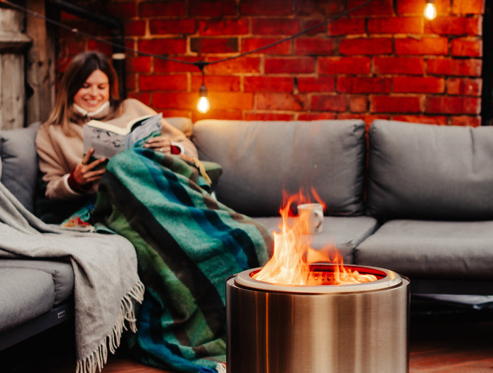 HerQs rookvrije Vuurkorf Blaze 49,5 cm - Firesite