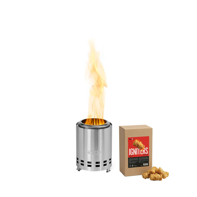 HerQs rookvrije Vuurkorf Mighty 18 cm + Gratis 100 Igniters
