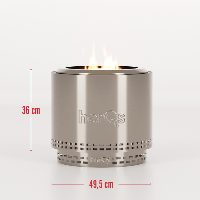 HerQs rookvrije Vuurkorf Blaze 49,5 cm