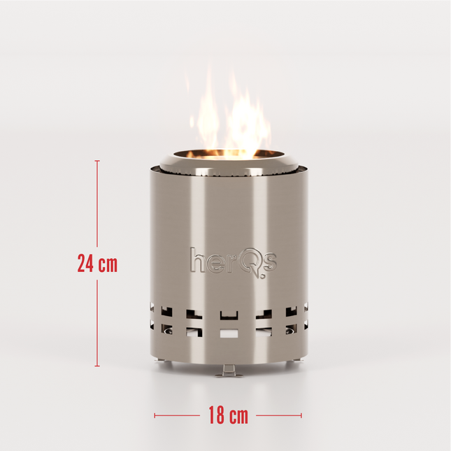 HerQs rookvrije Vuurkorf Mighty 18 cm