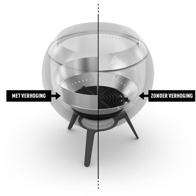 Höfats MOON 45 Verhoging voor asschaal - Firesite