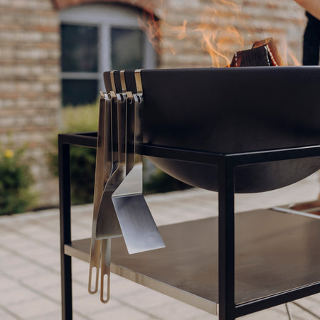 Höfats BBQ Tool Set van 3 RVS Zilver - Firesite