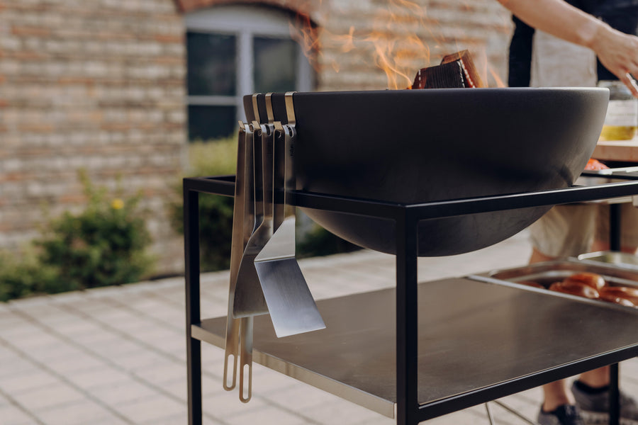 Höfats BBQ Tool Set van 3 RVS Zilver - Firesite