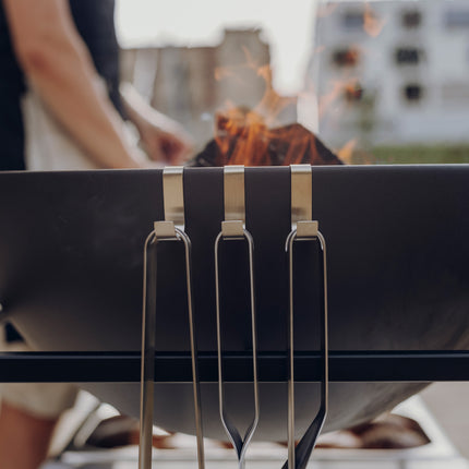 Höfats BBQ Tool Set van 3 RVS Zilver