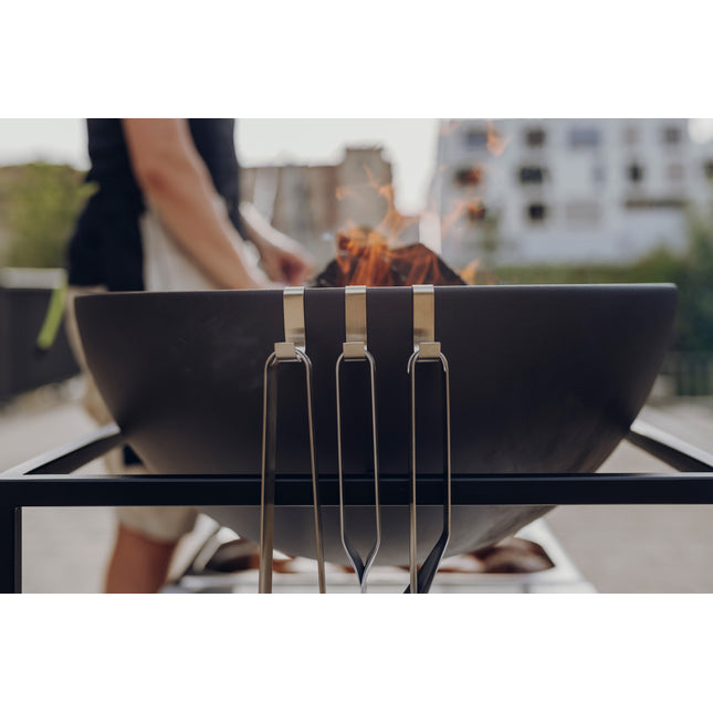 Höfats BBQ Tool Set van 3 RVS Zilver
