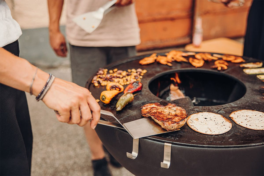 Höfats BBQ Draaier RVS Zilver - Firesite