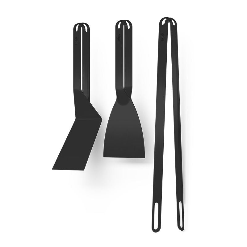 Höfats BBQ Tool Set van 3 RVS Zwart - Firesite