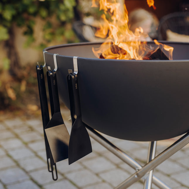 Höfats BBQ Tool Set van 3 RVS Zwart