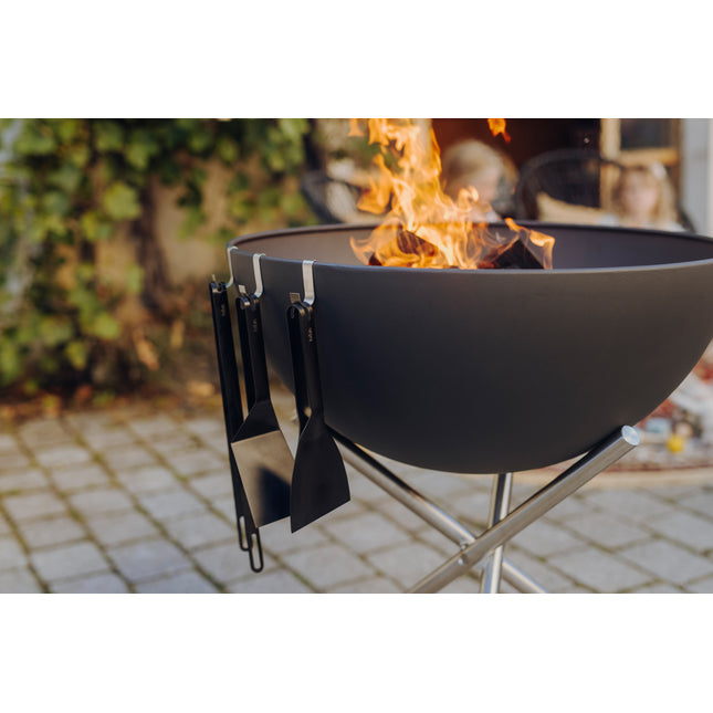 Höfats BBQ Tool Set van 3 RVS Zwart