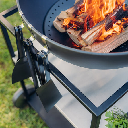Höfats BBQ Tool Set van 3 RVS Zwart - Firesite