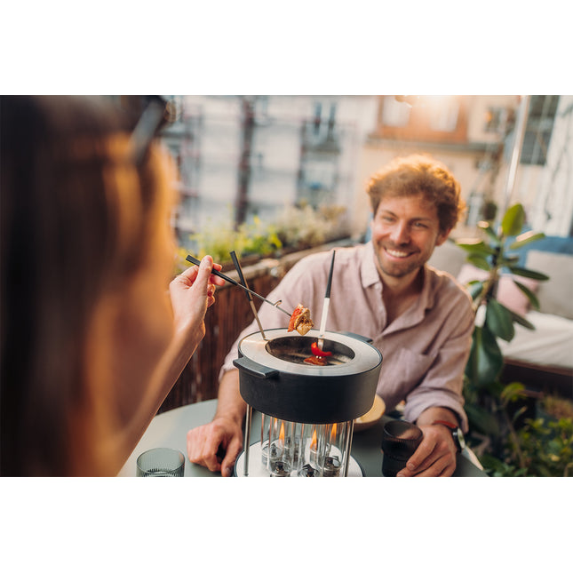 Fondue op de Höfats CIRCLE 35 tafelgrill