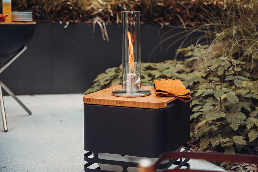 Höfats CUBE Vuurkorf Flip Set Zwart - Firesite